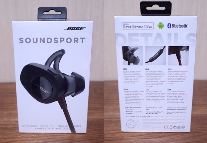 Bose SoundSport wireless headphonesレビュー